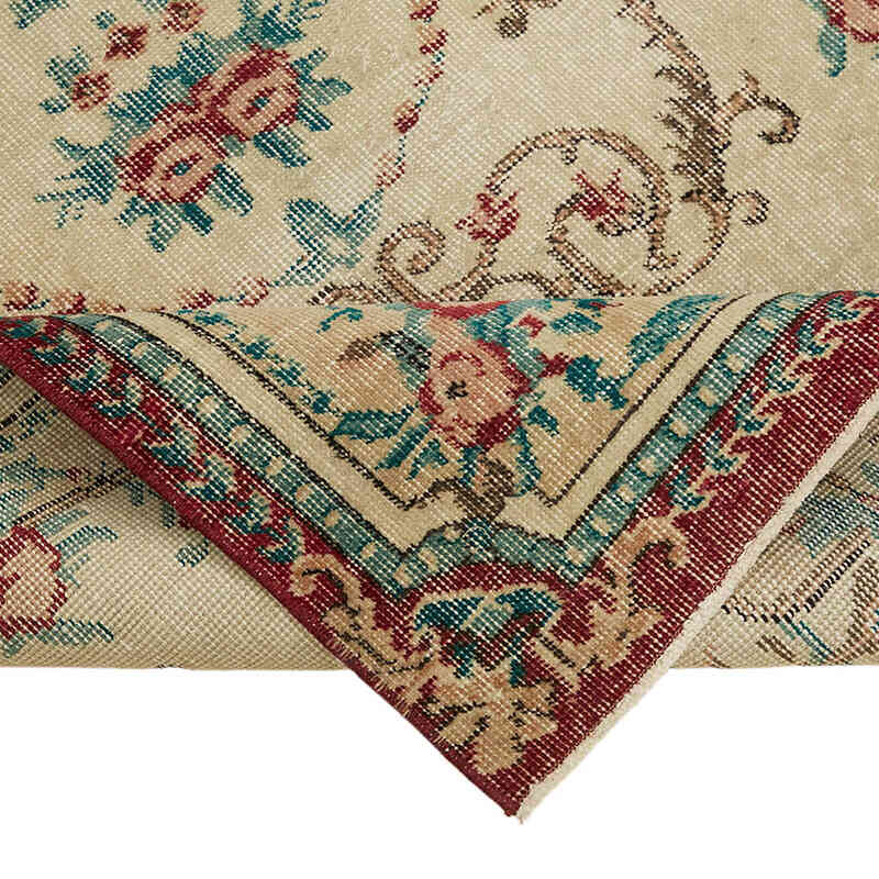 Alfombra Vintage Turca Anudada a Mano - 114 cm x 209 cm - K0082784