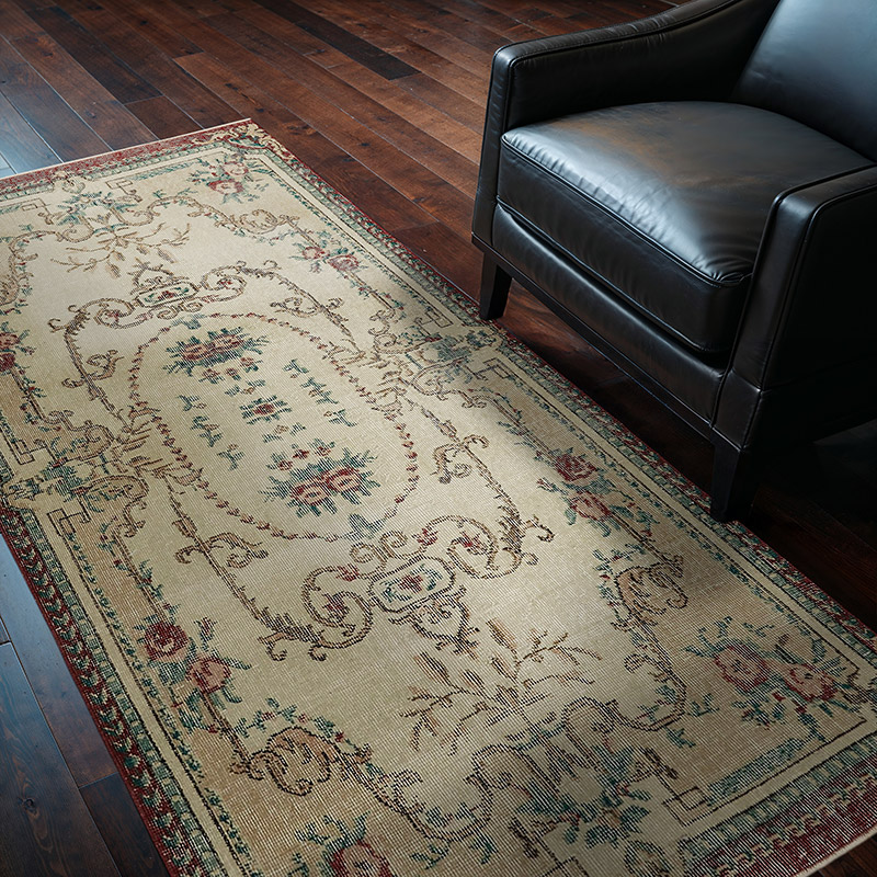 Vintage Turkish Hand-Knotted Rug - 3' 9" x 6' 10" (45" x 82") - K0082784