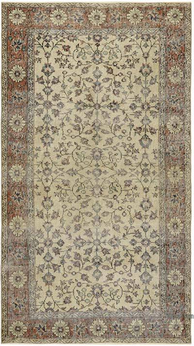 Vintage Turkish Hand-Knotted Rug - 3' 8" x 6' 6" (44" x 78")