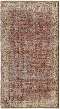 Vintage Turkish Hand-Knotted Rug - 3' 10" x 6' 10" (46" x 82")