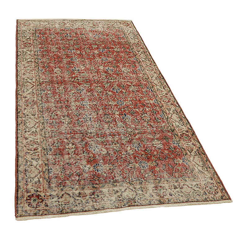 El Dokuma Vintage Halı - 116 cm x 208 cm - K0082787