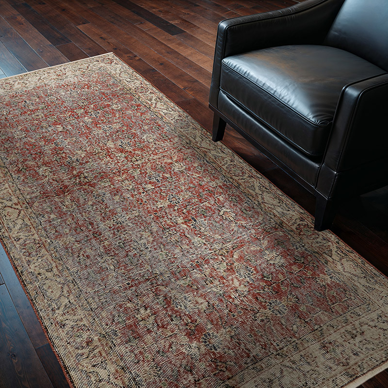 Alfombra Vintage Turca Anudada a Mano - 116 cm x 208 cm - K0082787