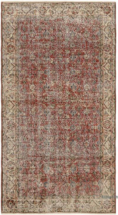 El Dokuma Vintage Halı - 116 cm x 208 cm