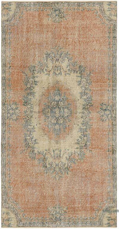 Alfombra Vintage Turca Anudada a Mano - 118 cm x 224 cm
