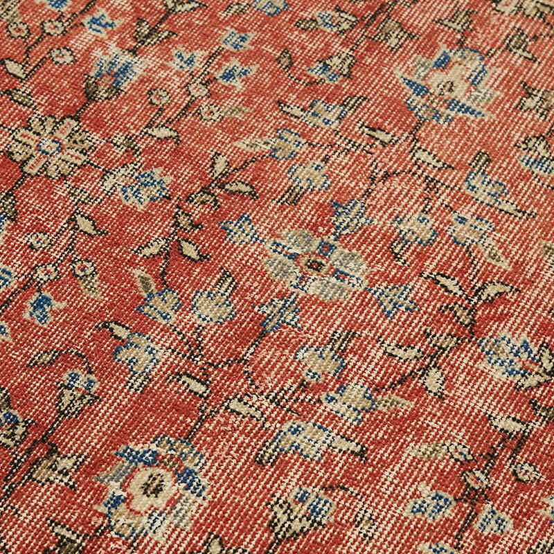 Alfombra Vintage Turca Anudada a Mano - 111 cm x 204 cm - K0082792