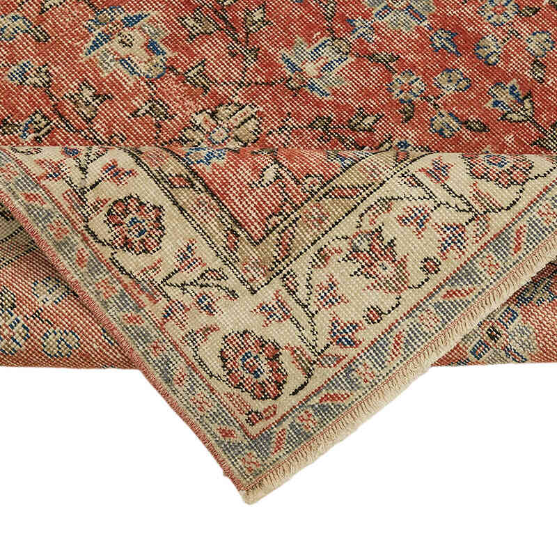 Alfombra Vintage Turca Anudada a Mano - 111 cm x 204 cm - K0082792