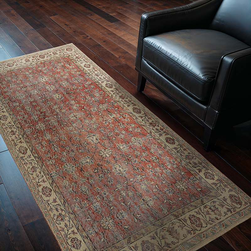 Vintage Turkish Hand-Knotted Rug - 3' 8" x 6' 8" (44" x 80") - K0082792