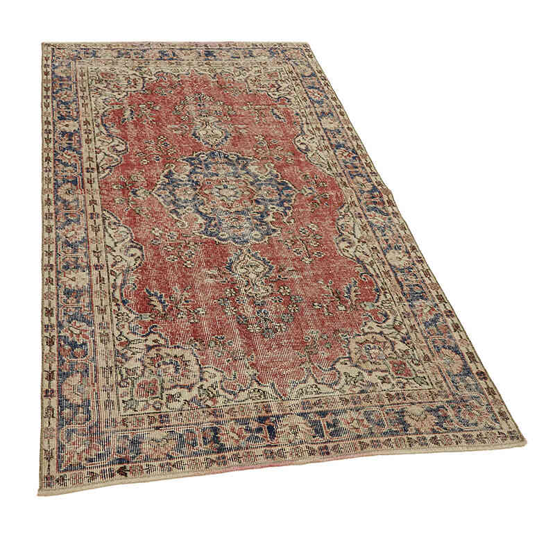 Vintage Turkish Hand-Knotted Rug - 3' 9" x 6' 6" (45" x 78") - K0082793