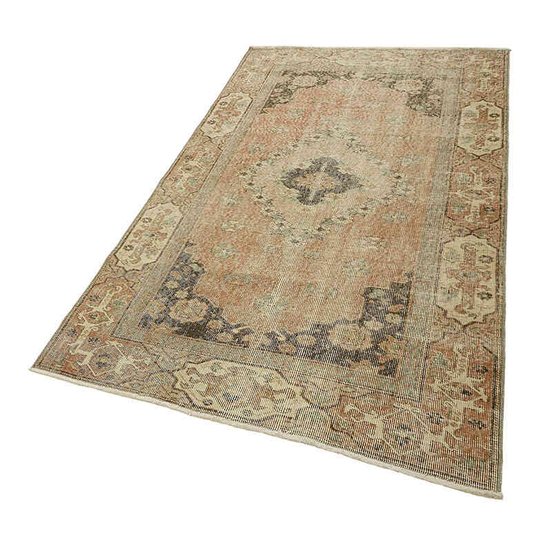 Alfombra Vintage Turca Anudada a Mano - 117 cm x 207 cm - K0082797