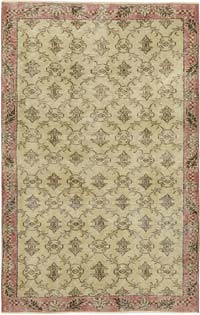 Vintage Turkish Hand-Knotted Rug - 4' 1" x 6' 3" (49" x 75")