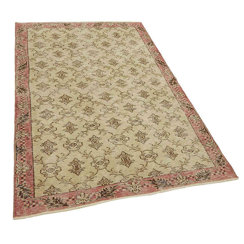 El Dokuma Vintage Halı - 124 cm x 191 cm - K0082798