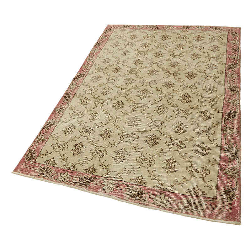El Dokuma Vintage Halı - 124 cm x 191 cm - K0082798