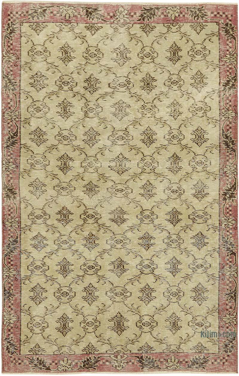 El Dokuma Vintage Halı - 124 cm x 191 cm - K0082798