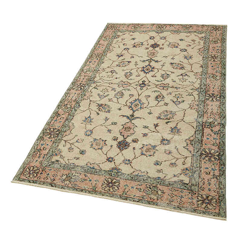 El Dokuma Vintage Halı - 111 cm x 190 cm - K0082799