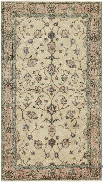 Alfombra Vintage Turca Anudada a Mano - 111 cm x 190 cm