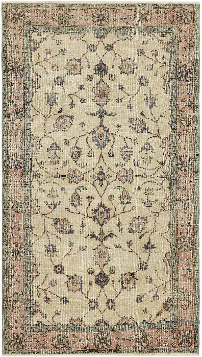 El Dokuma Vintage Halı - 111 cm x 190 cm - K0082799