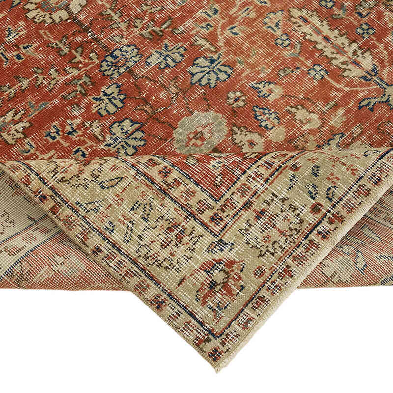 Alfombra Vintage Turca Anudada a Mano - 116 cm x 183 cm - K0082800
