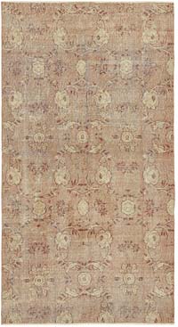El Dokuma Vintage Hali - 108 cm x 197 cm