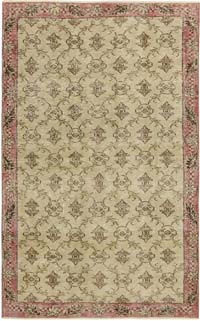 Alfombra Vintage Turca Anudada a Mano - 123 cm x 193 cm