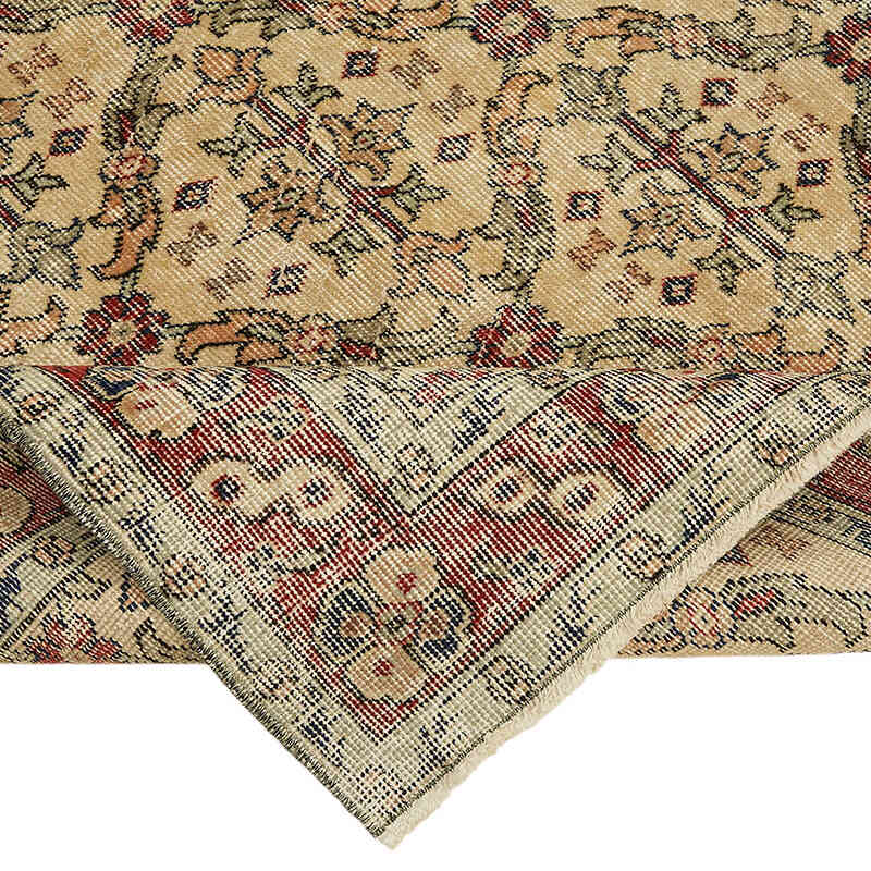 Alfombra Vintage Turca Anudada a Mano - 111 cm x 193 cm - K0082803