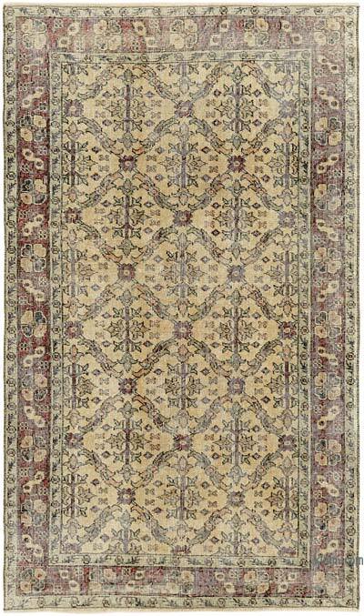 El Dokuma Vintage Halı - 111 cm x 193 cm