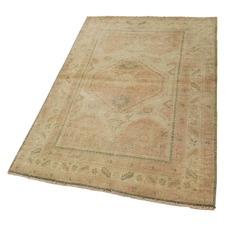 Vintage Turkish Hand-Knotted Rug - 3' 8" x 5' 7" (44" x 67") - K0082804