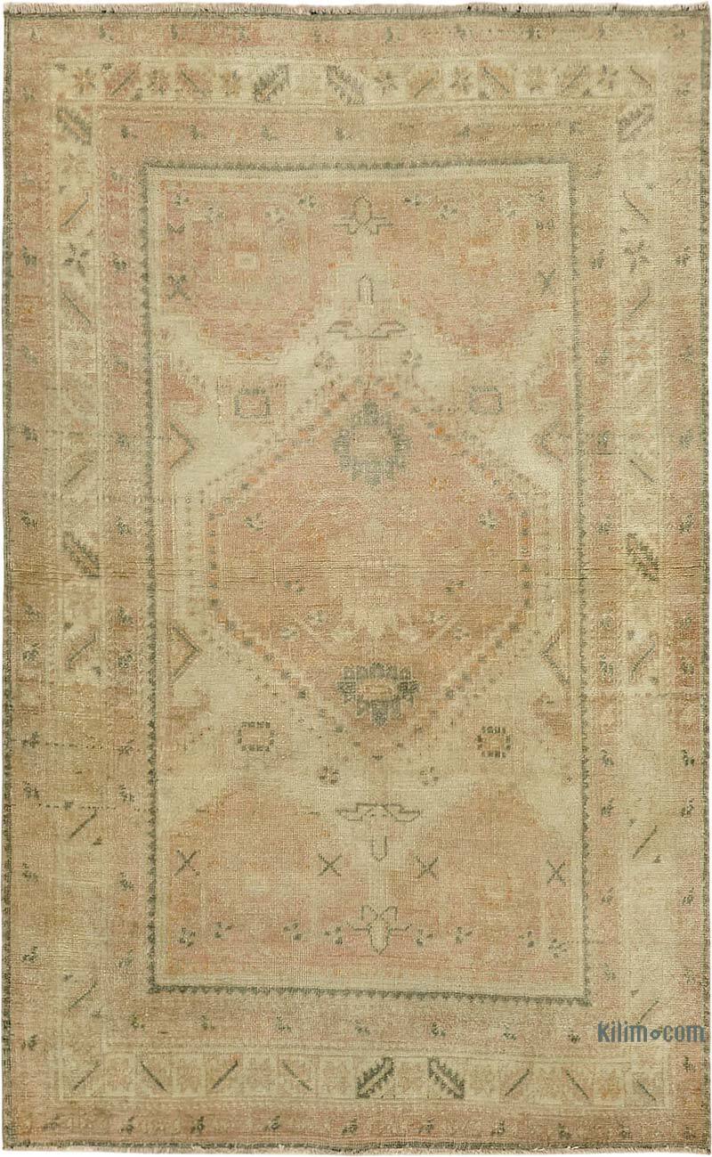 Vintage Turkish Hand-Knotted Rug - 3' 8" x 5' 7" (44" x 67") - K0082804