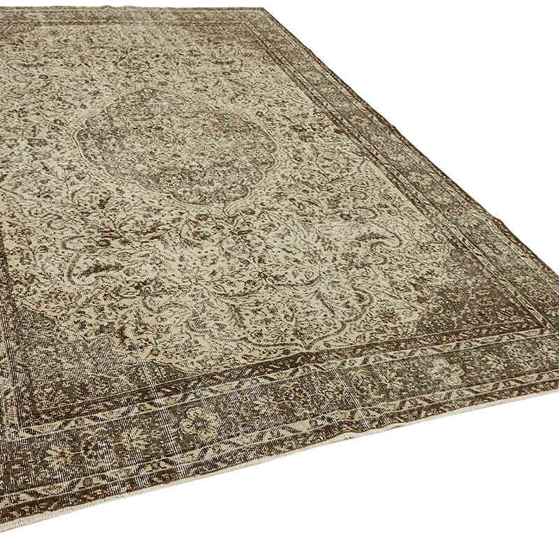 Vintage Turkish Hand-Knotted Rug - 7'  x 10' 4" (84" x 124") - K0082805