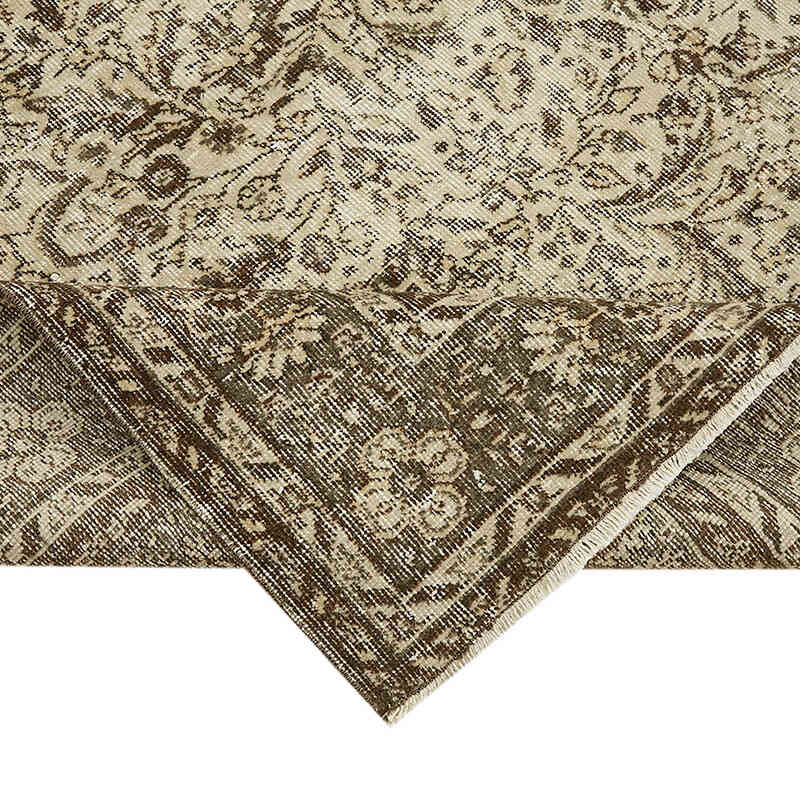 Vintage Turkish Hand-Knotted Rug - 7'  x 10' 4" (84" x 124") - K0082805
