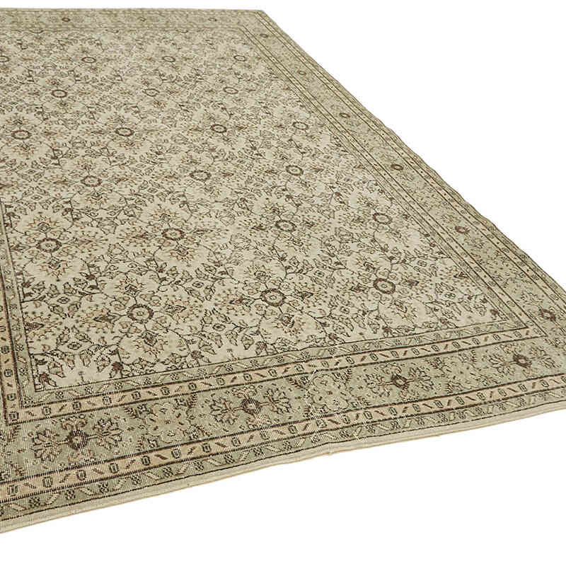 Alfombra Vintage Turca Anudada a Mano - 214 cm x 325 cm - K0082806