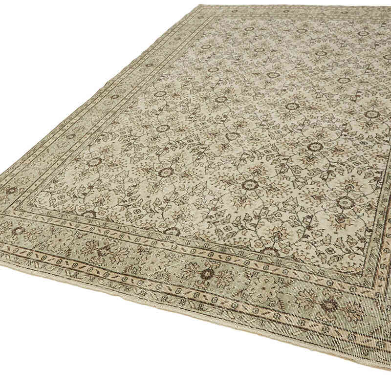 Alfombra Vintage Turca Anudada a Mano - 214 cm x 325 cm - K0082806