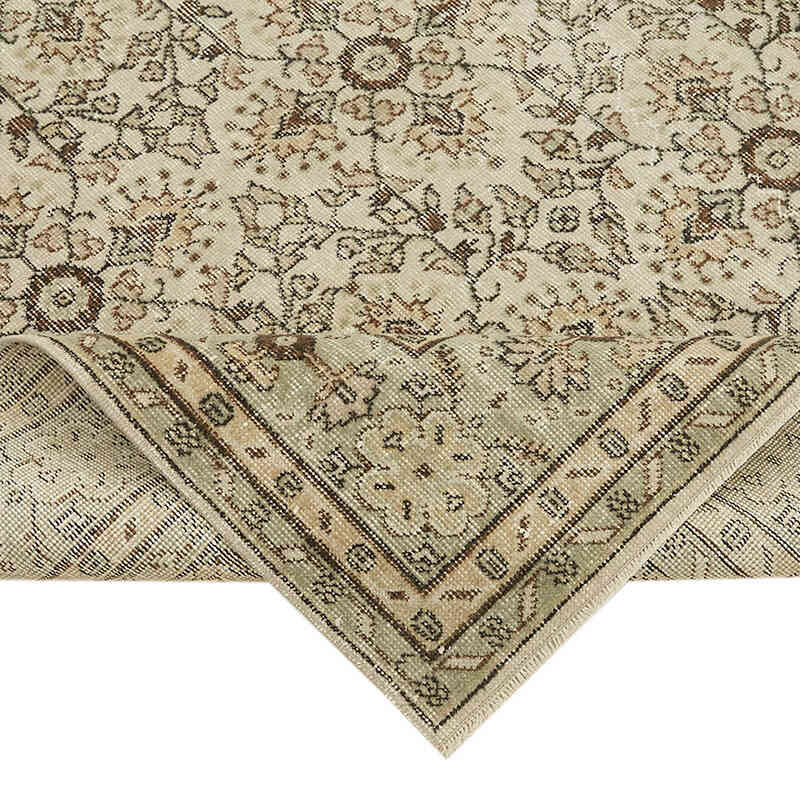 Alfombra Vintage Turca Anudada a Mano - 214 cm x 325 cm - K0082806