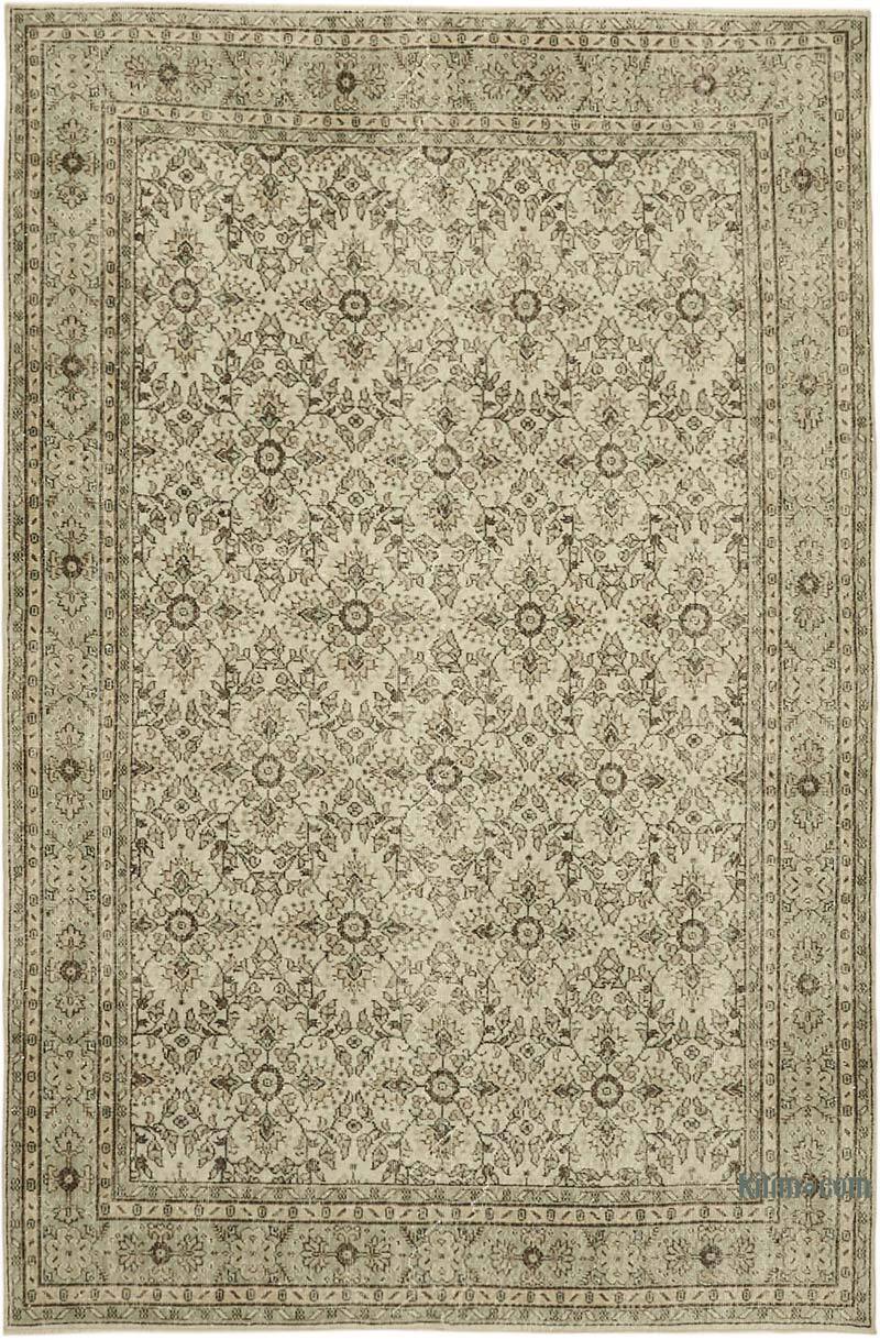Alfombra Vintage Turca Anudada a Mano - 214 cm x 325 cm - K0082806