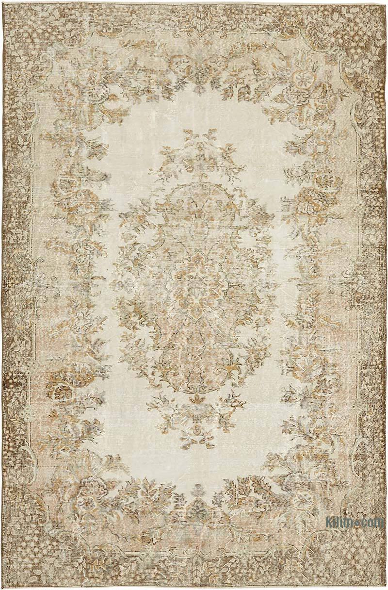 Alfombra Vintage Turca Anudada a Mano - 214 cm x 315 cm - K0082813