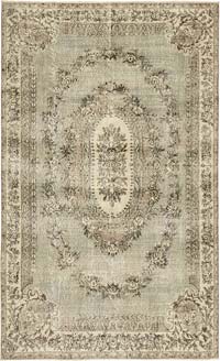 Vintage Turkish Hand-Knotted Rug - 6' 8" x 10' 9" (80" x 129")