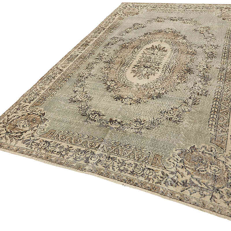 Alfombra Vintage Turca Anudada a Mano - 204 cm x 328 cm - K0082816