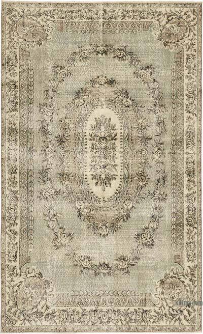 Vintage Turkish Hand-Knotted Rug - 6' 8" x 10' 9" (80" x 129")