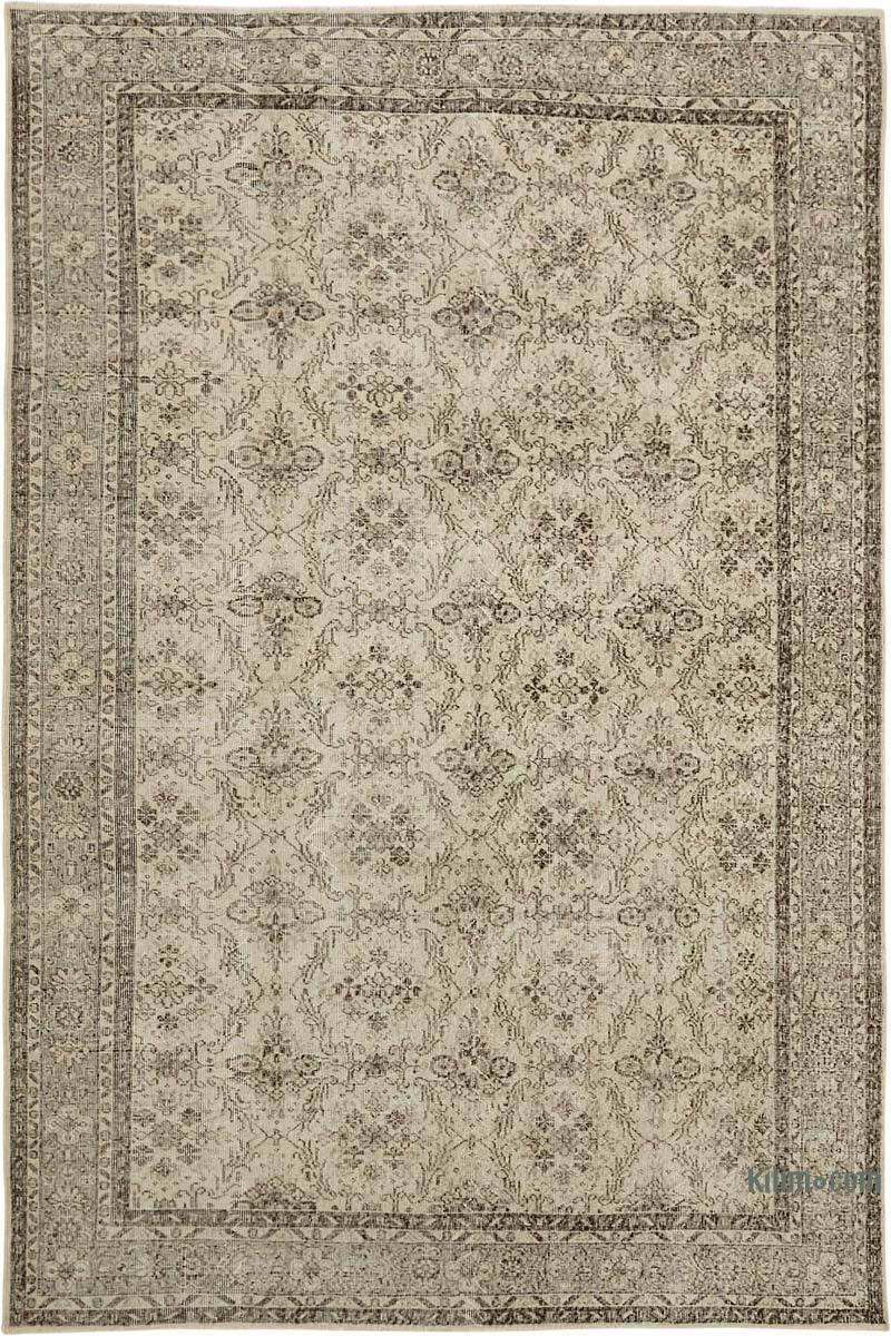 Alfombra Vintage Turca Anudada a Mano - 214 cm x 318 cm - K0082817