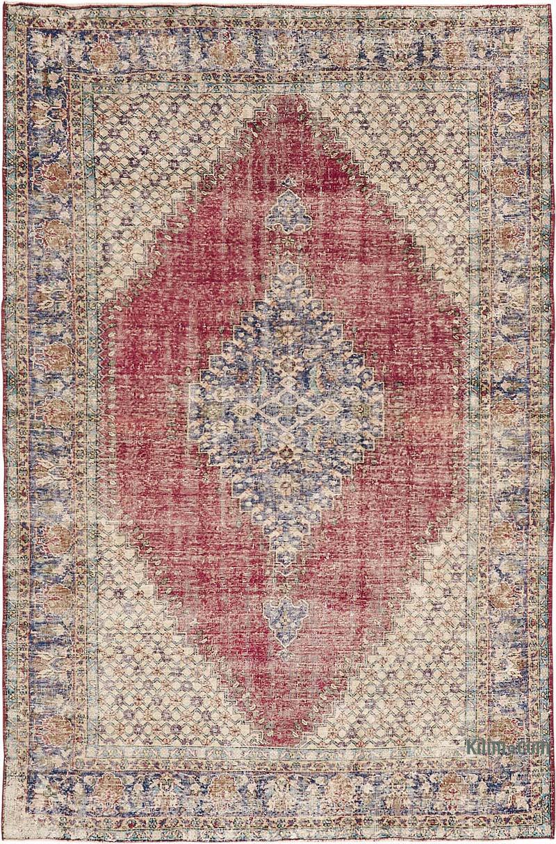 Alfombra Vintage Turca Anudada a Mano - 210 cm x 325 cm - K0082834