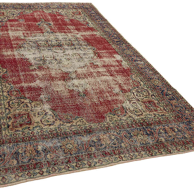 Alfombra Vintage Turca Anudada a Mano - 200 cm x 330 cm - K0082835