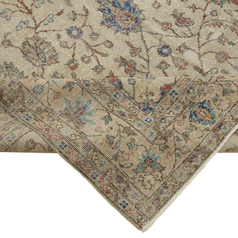 Alfombra Vintage Turca Anudada a Mano - 203 cm x 322 cm - K0082847