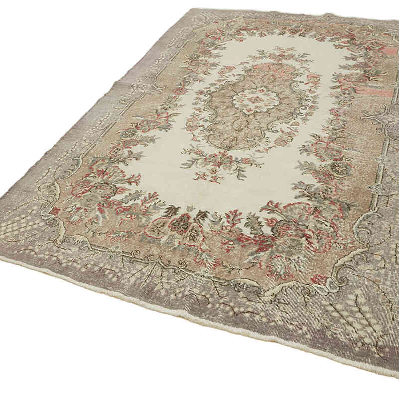 Alfombra Vintage Turca Anudada a Mano - 216 cm x 340 cm - K0082848