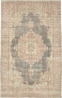 Vintage Turkish Hand-Knotted Rug - 6' 9" x 10' 8" (81" x 128")