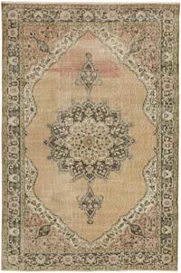 Vintage Turkish Hand-Knotted Rug - 6' 10" x 10' 4" (82" x 124")