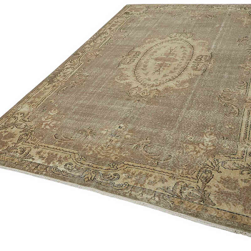 Vintage Turkish Hand-Knotted Rug - 7'  x 10' 8" (84" x 128") - K0082862
