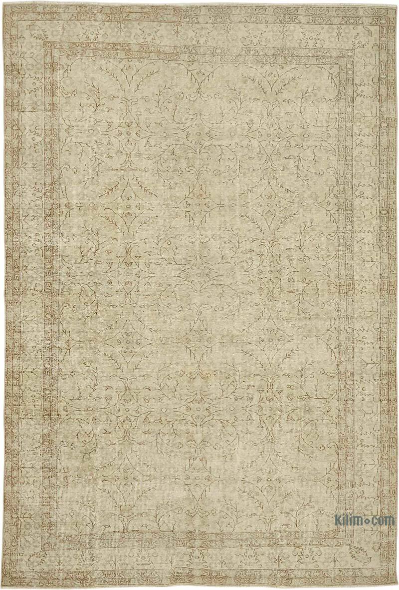 Vintage Turkish Hand-Knotted Rug - 7'  x 10' 5" (84" x 125") - K0082874