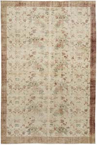 Vintage Turkish Hand-Knotted Rug - 6' 10" x 10' 2" (82" x 122")