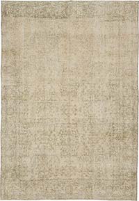 Vintage Turkish Hand-Knotted Rug - 6' 6