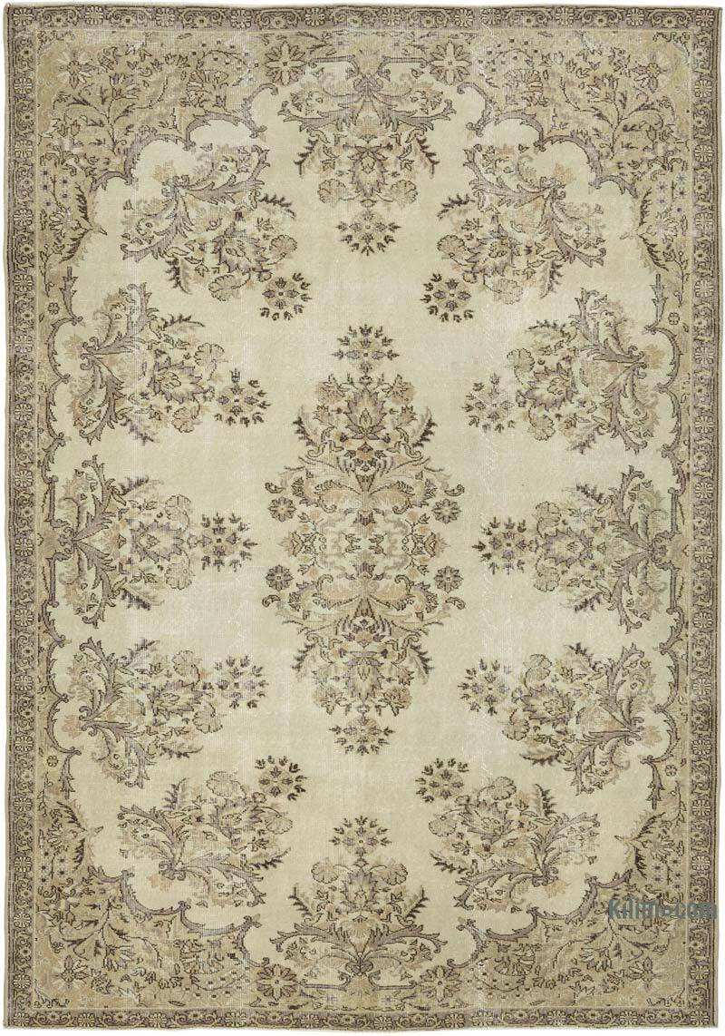 Vintage Turkish Hand-Knotted Rug - 7'  x 10'  (84" x 120") - K0082901