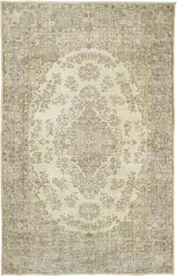 Vintage Turkish Hand-Knotted Rug - 6' 6